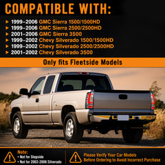 LED Tail Lights for 1999-2006 GMC Sierra & 1999-2002 Chevy Silverado Clear Lens Plug & Play-3