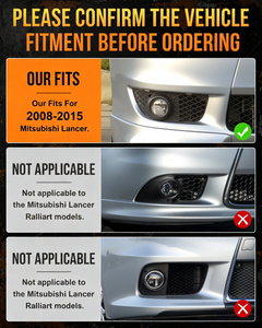 DOT approved Fog Lights Compatible with 2008-2015 Mitsubishi Lancer with Switch & Wiring Harness-8