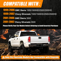 Sequential LED Tail Lights with Startup Animation for 1999-2006 GMC Sierra & 1999-2002 Chevy Silverado Clear Lens Plug & Play-3