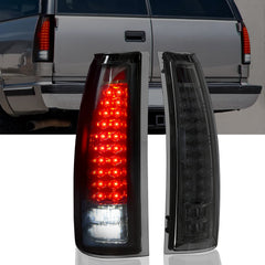 Led Tail Lights for 1988-1998 Chevy GMC C/K Sierra, 92-99 Suburban Yukon, 95-99 Tahoe,Blazer,Cadillac Escalade Plug & Play-1