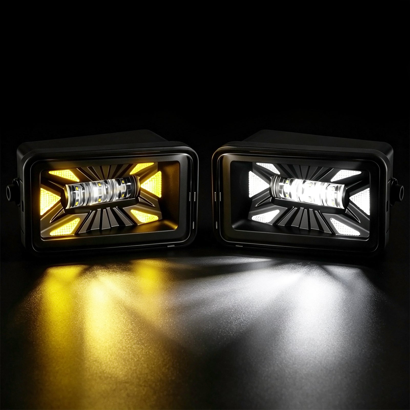 OKSIWA LED Fog Lights with DRL For 2015-2020 Ford F-150 Bumper Driving Fog Lamps Set Assembly Kit 1 Pair (Clear Lens) 2015 2016 2017 2018 2019 2020-8
