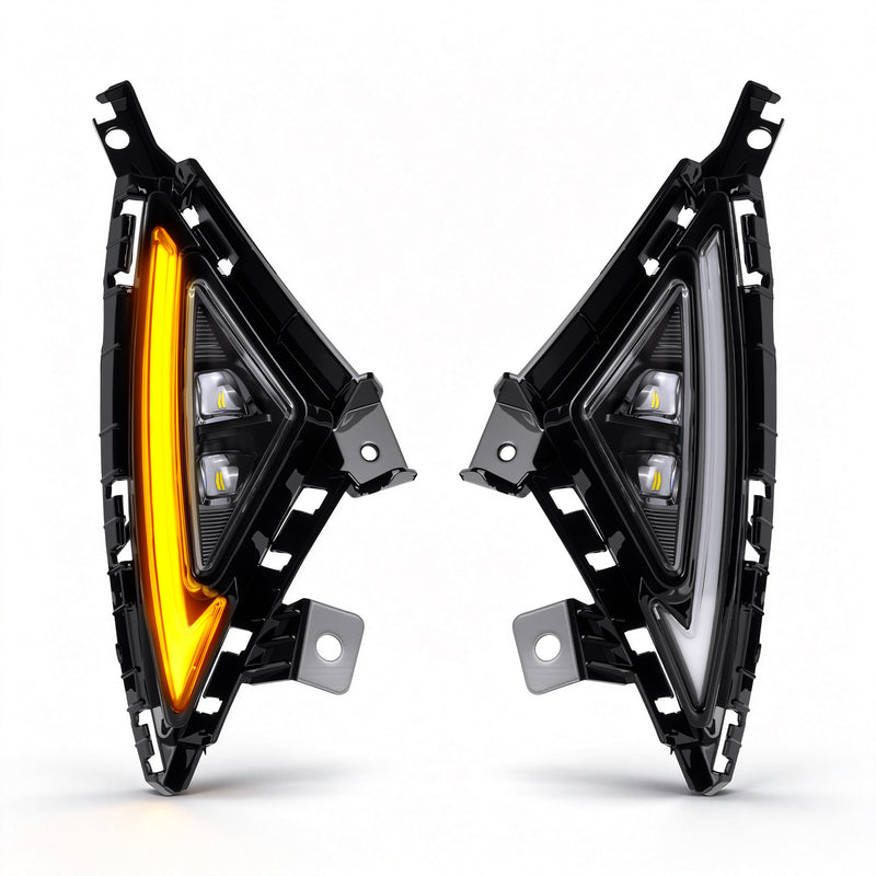 LED Fog Lights Compatible with 2021-2023 Hyundai Elantra with DRL Wiring Harness-7