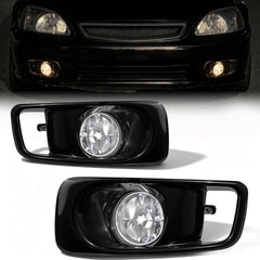DOT Approved Fog Light for 1999–2000 Honda Civic, Plug & Play, IP67 Waterproof, 1 Pair-1