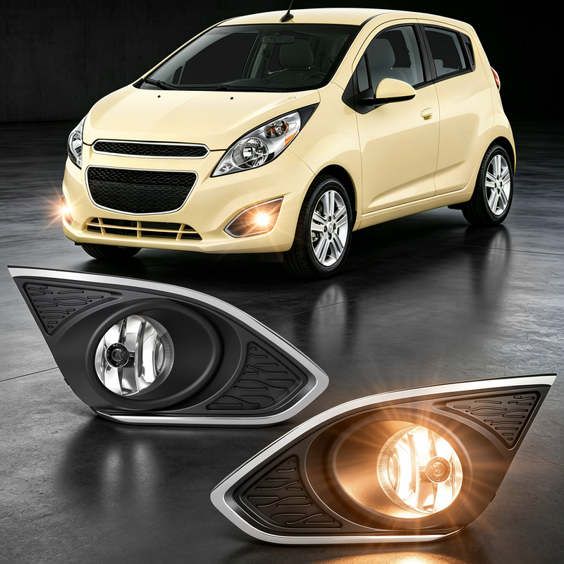 DOT Approved Halogen Fog Lights for 2013 - 2015 Chevy Spark-1