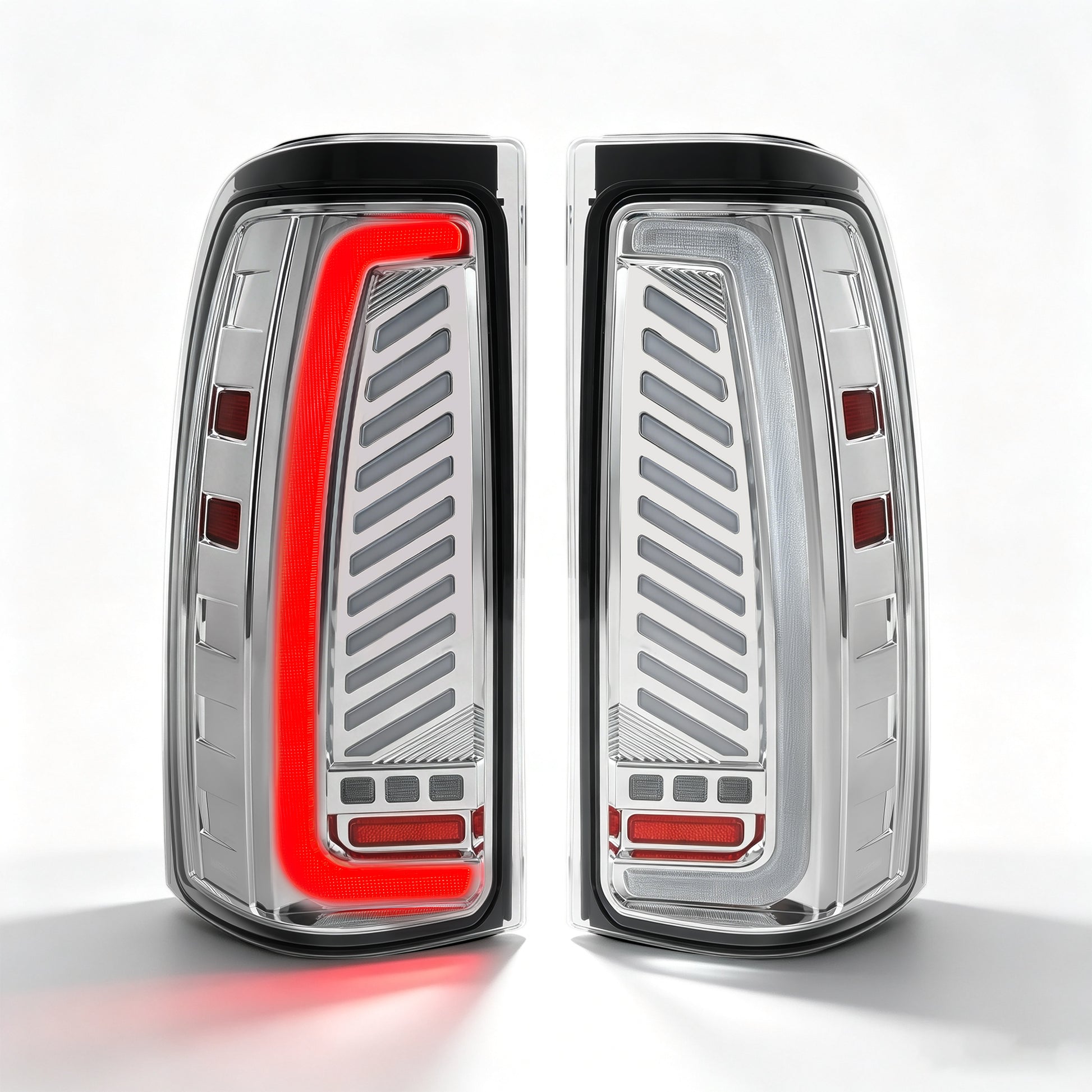 Sequential LED Tail Lights with Startup Animation for 1999-2006 GMC Sierra & 1999-2002 Chevy Silverado Clear Lens Plug & Play-7