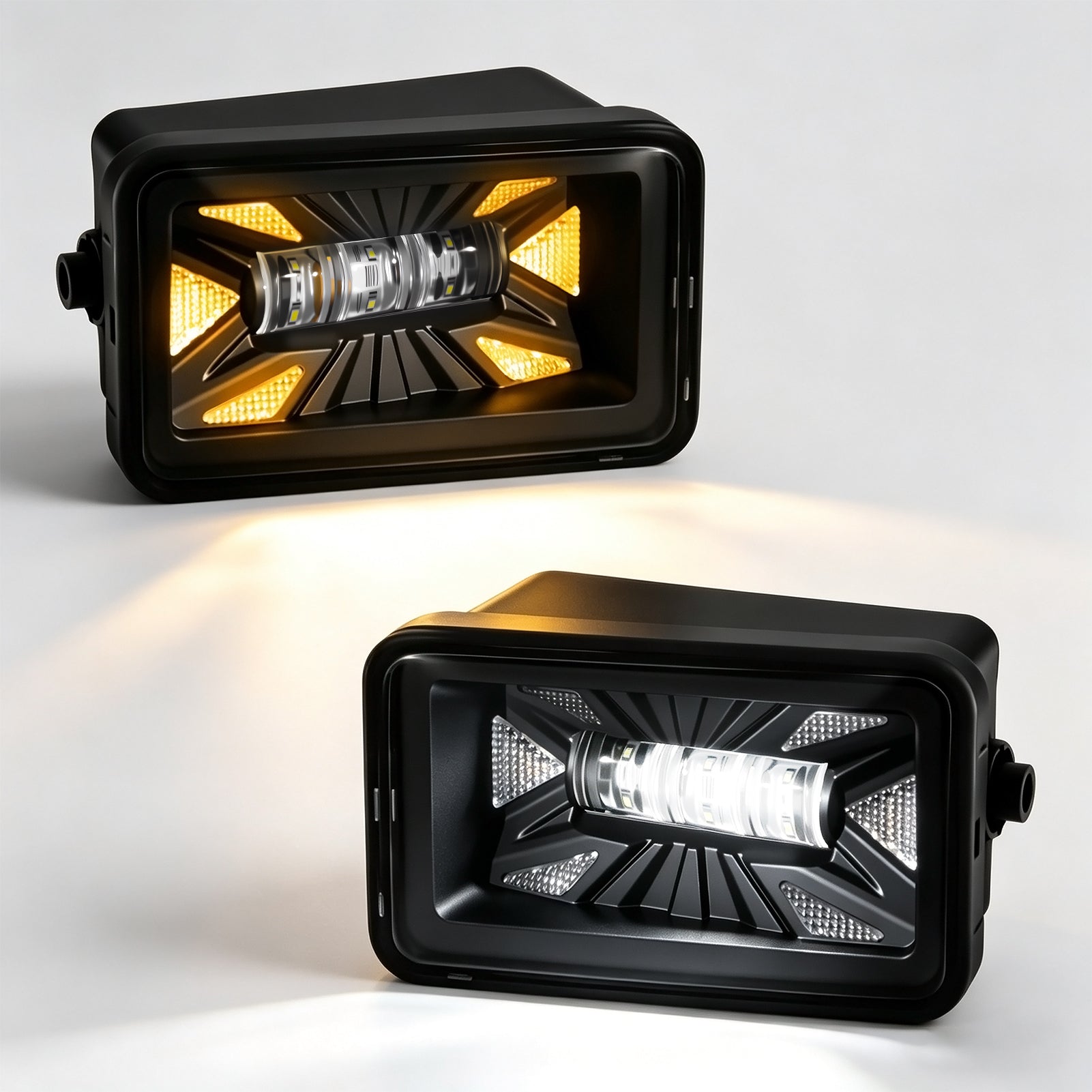 OKSIWA LED Fog Lights with DRL For 2015-2020 Ford F-150 Bumper Driving Fog Lamps Set Assembly Kit 1 Pair (Clear Lens) 2015 2016 2017 2018 2019 2020-9