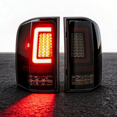 OKSIWA Upgrade Full LED Tail Lights for 2007-2013 Chevy Silverado 1500/2500HD/3500HD,Brighter & Safer, Smoke Lens Rear Lights, Easy Installation, Weather-Resistant-1
