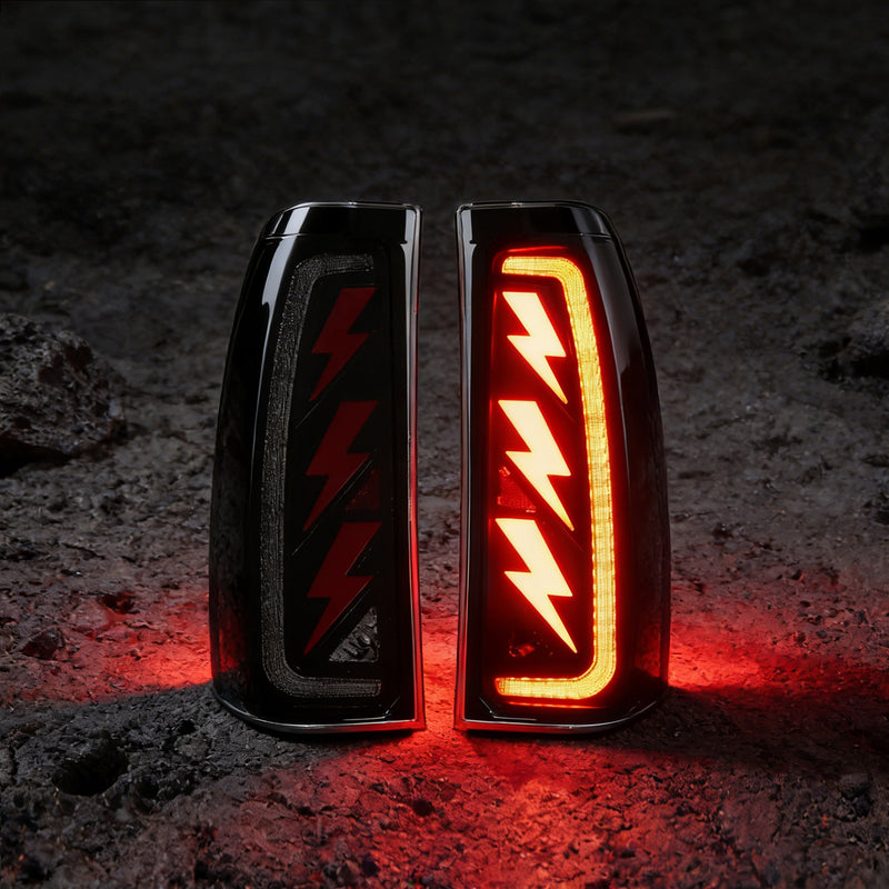 OKSIWA Upgraded Sequential LED Tail Lights for 1999-2002 Chevy Silverado 1500/2500 & 1999-2006 GMC Sierra 1500/2500/3500 with Start-Up Animation, Dynamic Turn Signals, Brake Light,Reverse Light(Smoked 2)-7