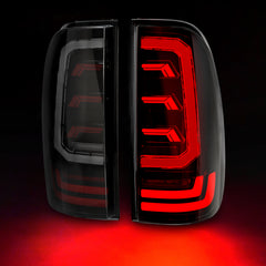 OKSIWA Sequential Full Led Tail Lights for Ford F250 F350 F450 2008-2016 Starting Animated, Dynamic Turn Signal,Brake Light,Reverse Light Smoked Rear Light Assembly-3