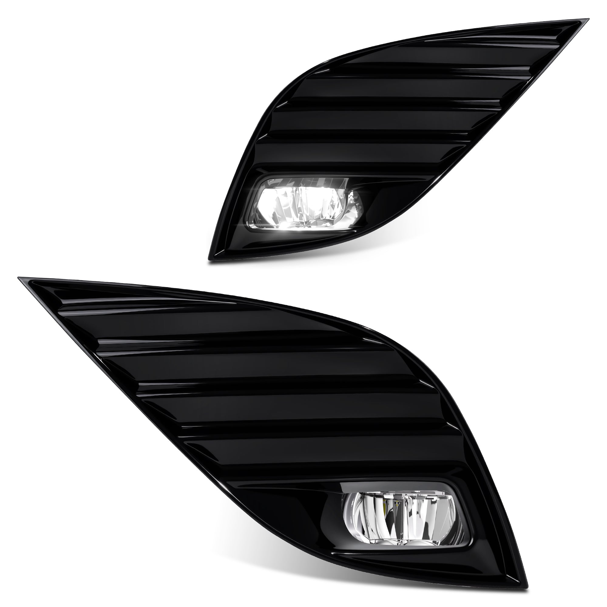Full LED Fog Light Assembly for 2018–2020 Toyota Camry, Direct Replacement Plug & Play Upgrade, 1 Pair, Black Housing-7