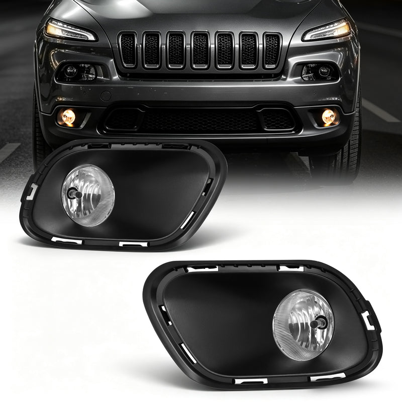 DOT Approved Halogen Fog Light for 2014–2018 Jeep Cherokee, Plug & Play, 1 Pair-1