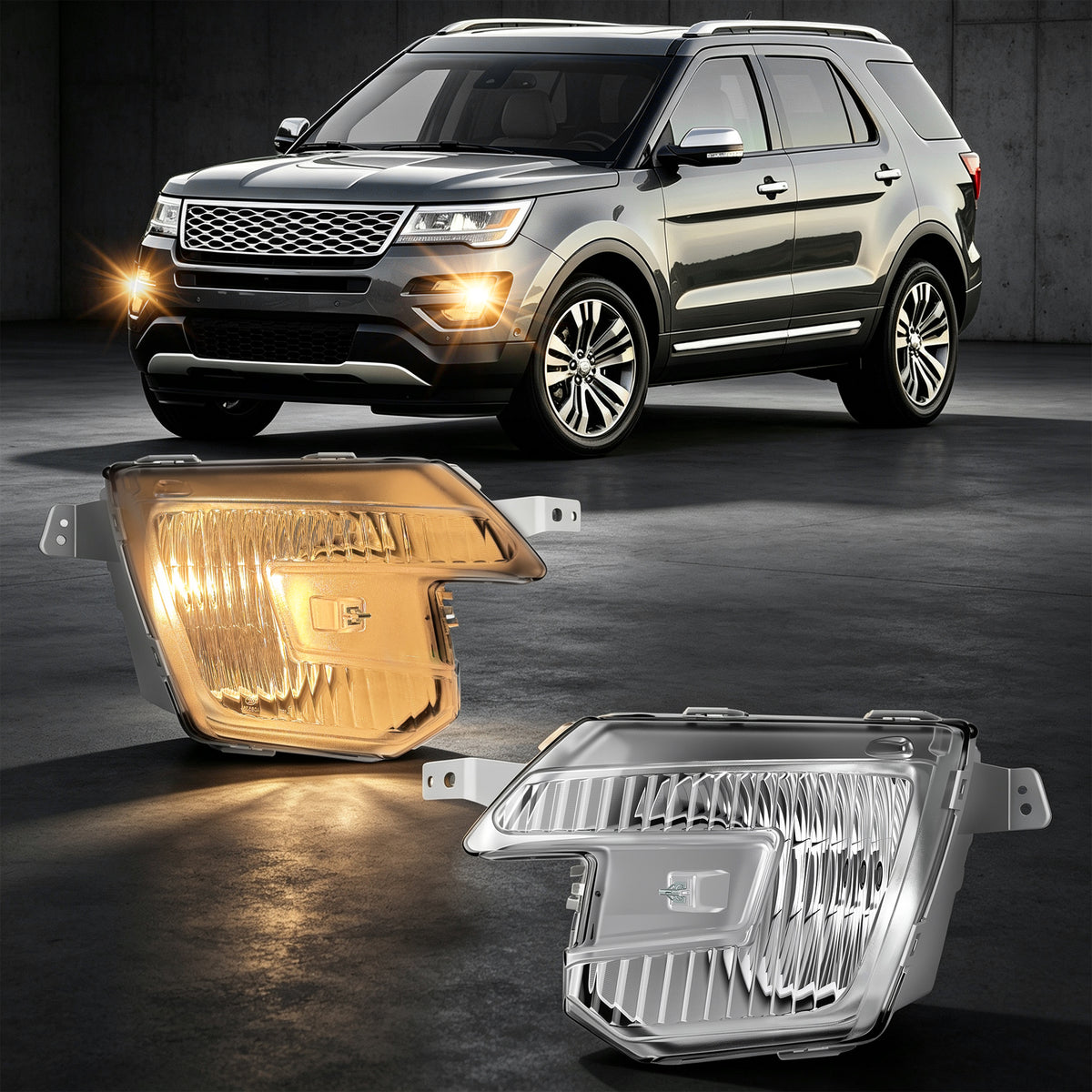 DOT Approved Fog Lights for 2015 - 2017 Ford Explorer