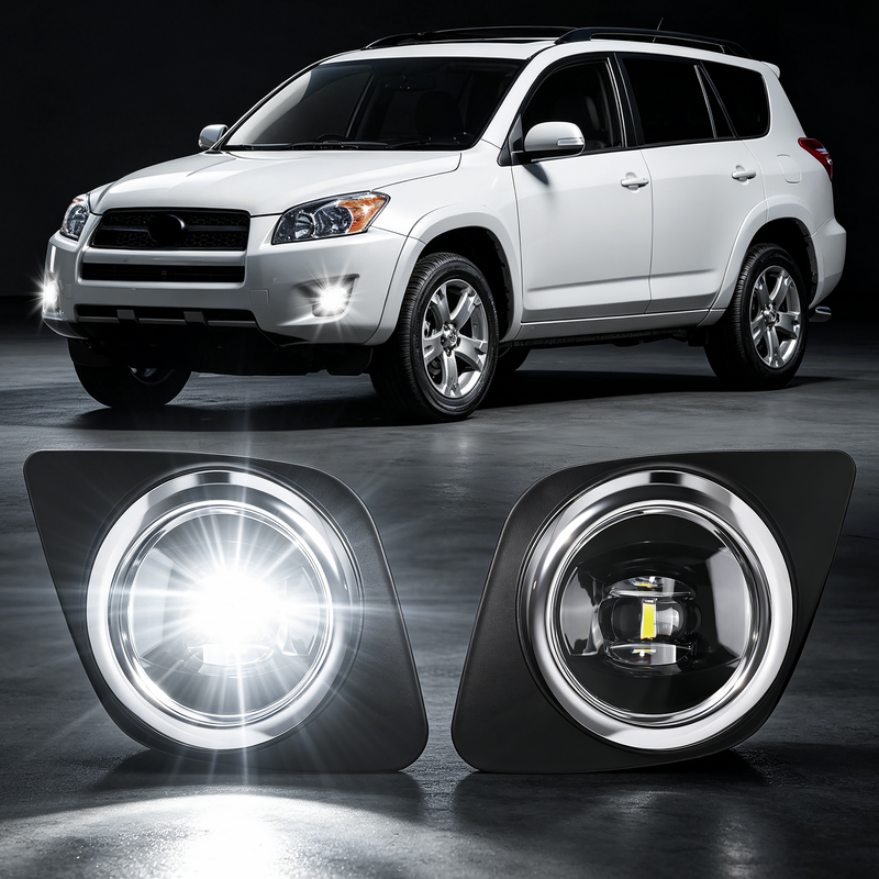 DOT Approved LED Fog Light for 2009–2012 Toyota RAV4, Plug & Play, 1 Pair-1