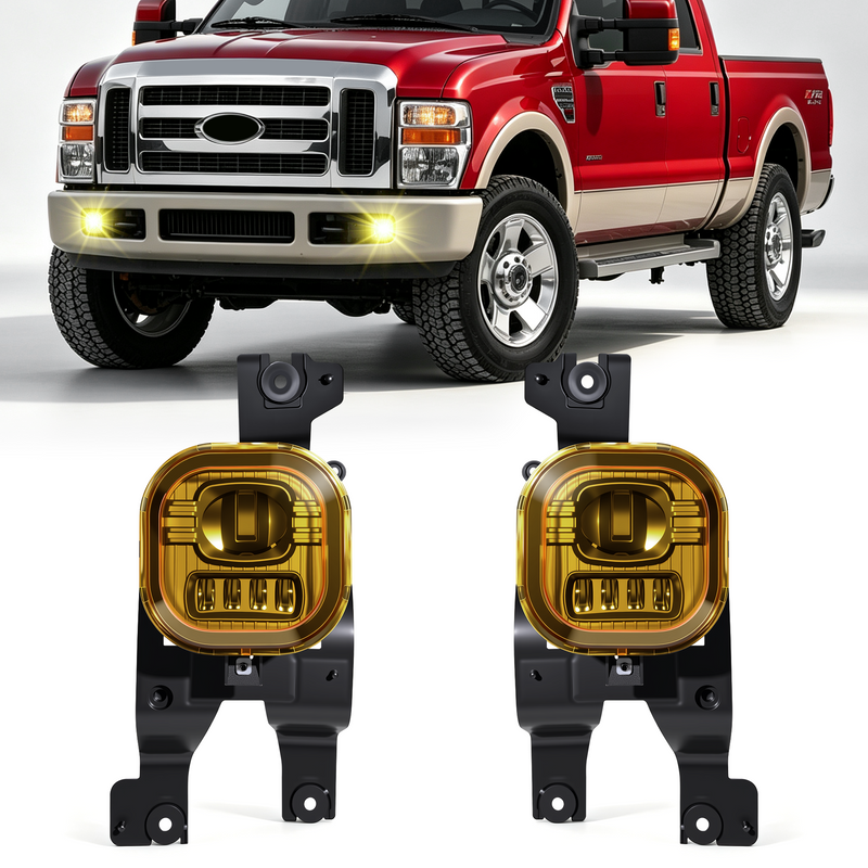 DOT Approved LED Fog Light for 2008–2010 Ford F-250 F-350 F-450 Super Duty, Plug & Play, 1 Pair-1