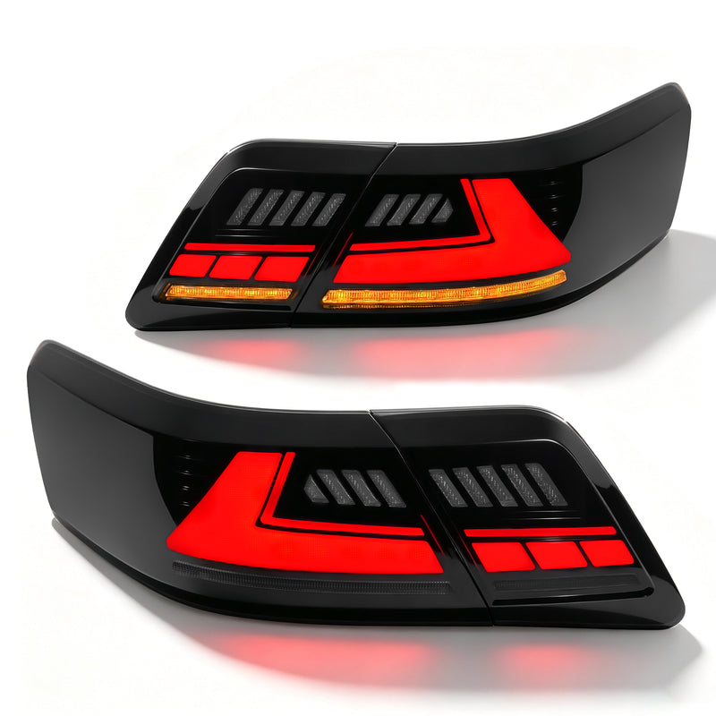 Animated Sequential LED Tail Lights for 2007-2011 Toyota Camry OEM Style Waterproof Plug & Play 1 Pair-8