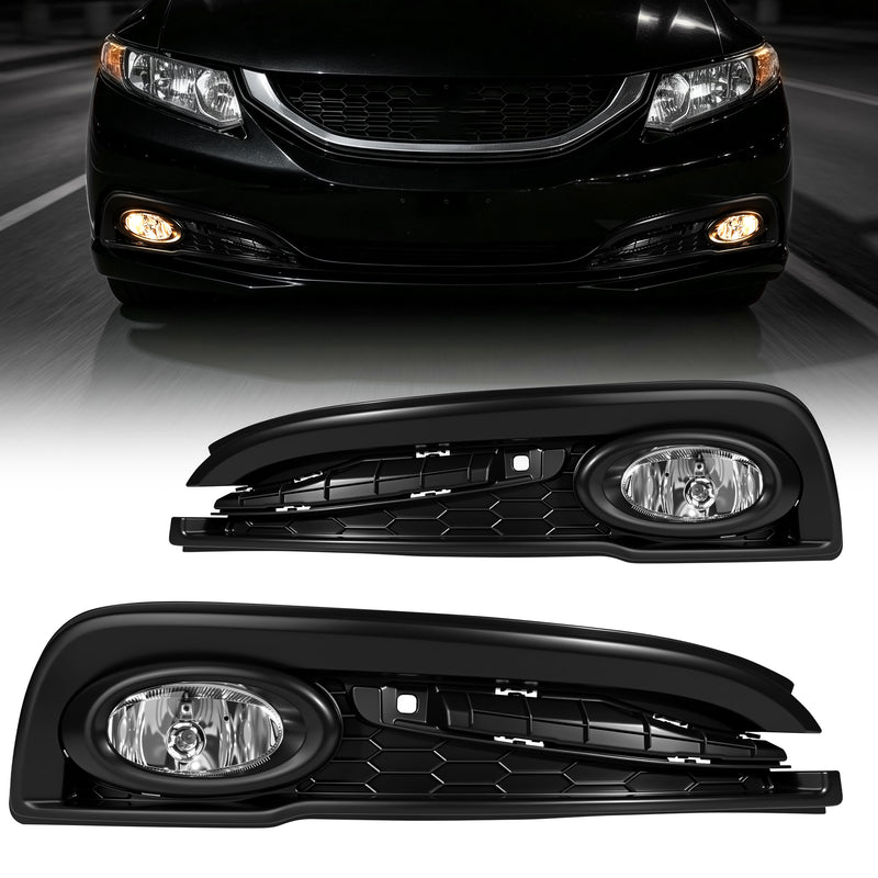 DOT Approved Fog Light for 2013–2015 Honda Civic Sedan, Plug & Play, IP67 Waterproof, 1 Pair-1