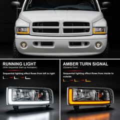 Headlight for 1994–2001 Dodge Ram 1500 & 1994–2002 Ram 2500 3500-2