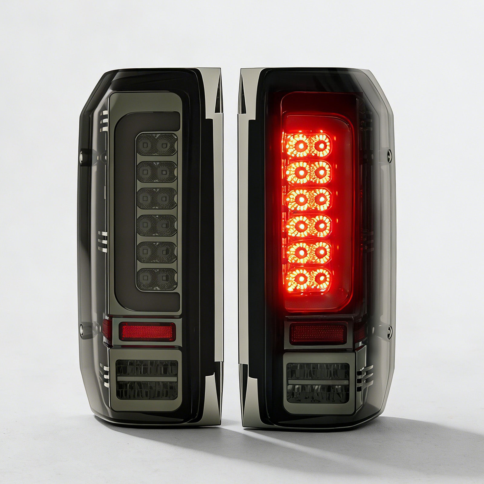 Animated Smoked LED Tail Lights for 1989-1996 Ford F-150 F-250 F-350 Bronco Weatherproof Plug & Play-7