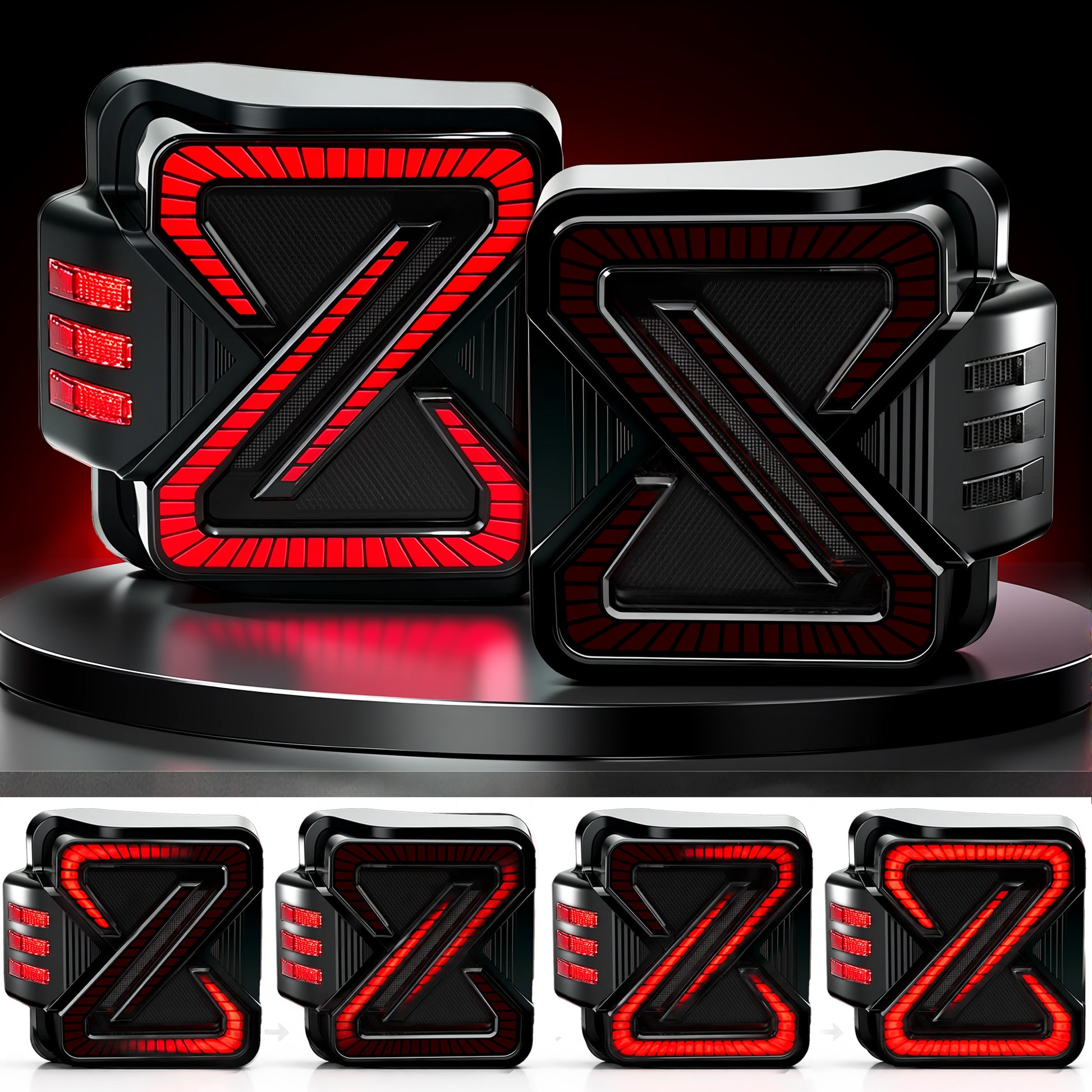 LED Tail Lights For 2007-2018 Jeep Wrangler JK JKU Sport/Sahara/Rubicon-7