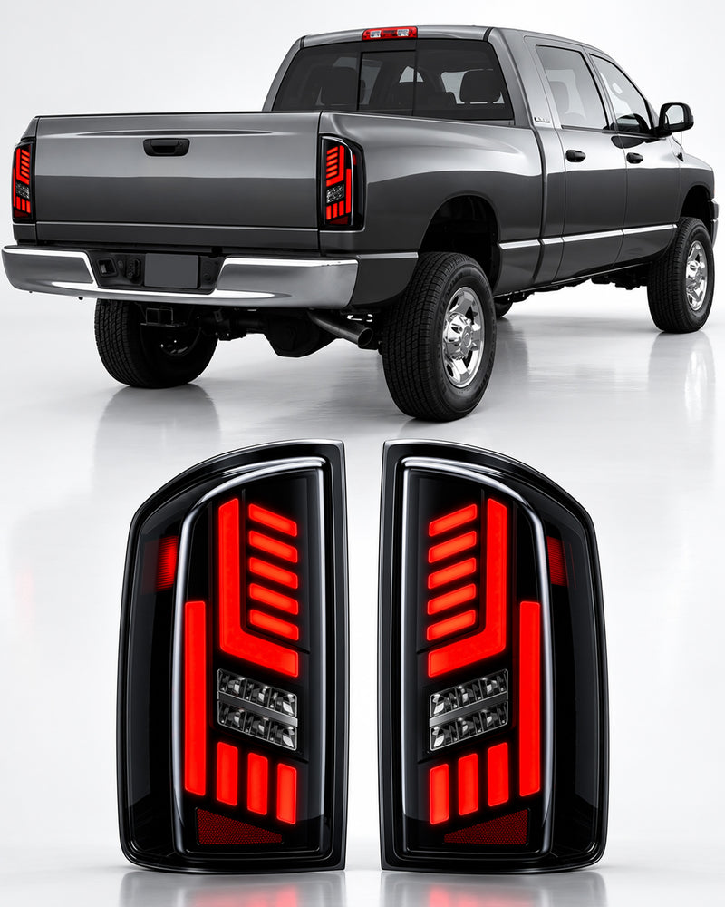 Sequential Full LED Tail Lights for 2007–2008 Dodge Ram 1500 & 2007–2009 Ram 2500 3500-1