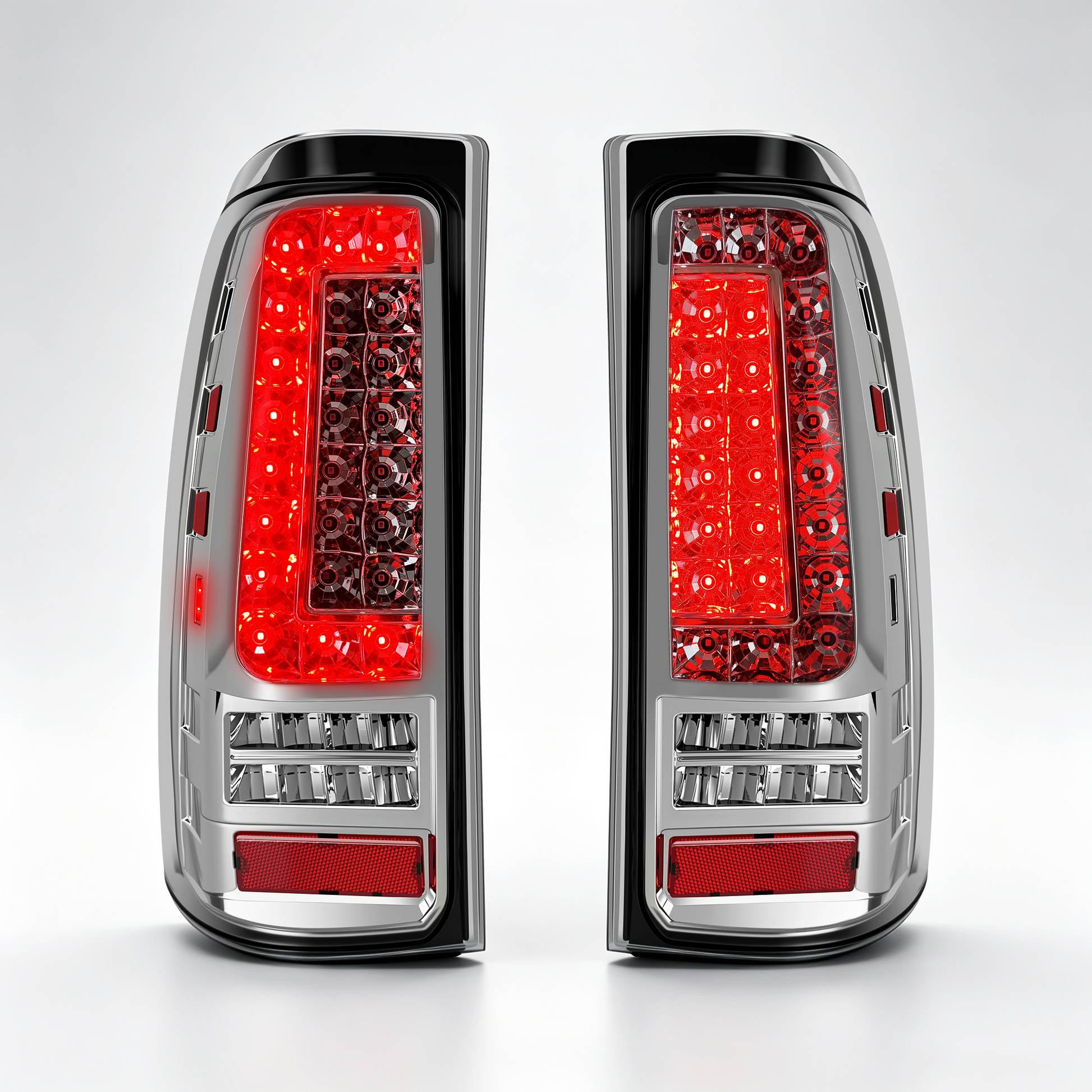 LED Tail Lights for 1999-2006 GMC Sierra & 1999-2002 Chevy Silverado Clear Lens Plug & Play-7
