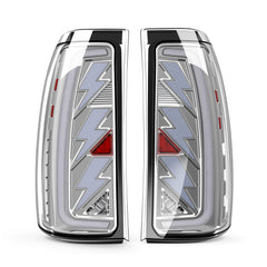 Animated Sequential Clear Lens LED Tail Lights for 2003-2006 Chevy Silverado Plug & Play-7