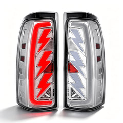 Sequential LED Tail Lights with Startup Animation for 1999-2006 GMC Sierra & 1999-2002 Chevy Silverado Clear Lens Plug & Play-8