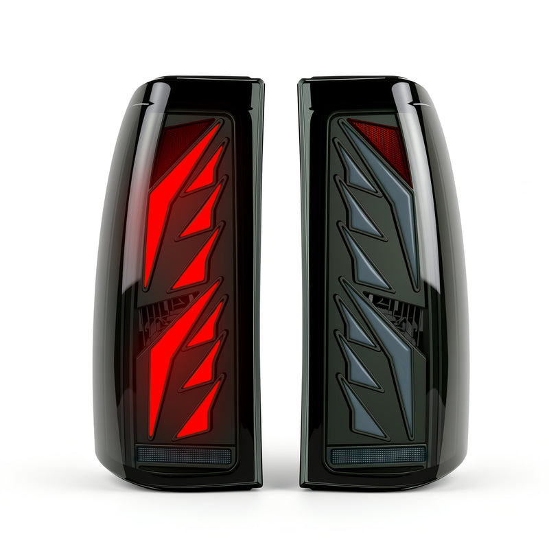 Sequential Smoked LED Tail Lights with Startup Animation for 2003-2006 Chevy Silverado Plug & Play Waterproof-8