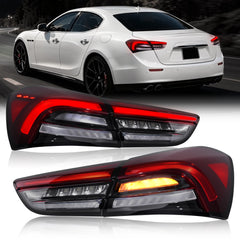 LED Tail Lights with Integrated Rear Fog Light for 2018-2022 Maserati Ghibli Waterproof Plug & Play 1 Pair-1
