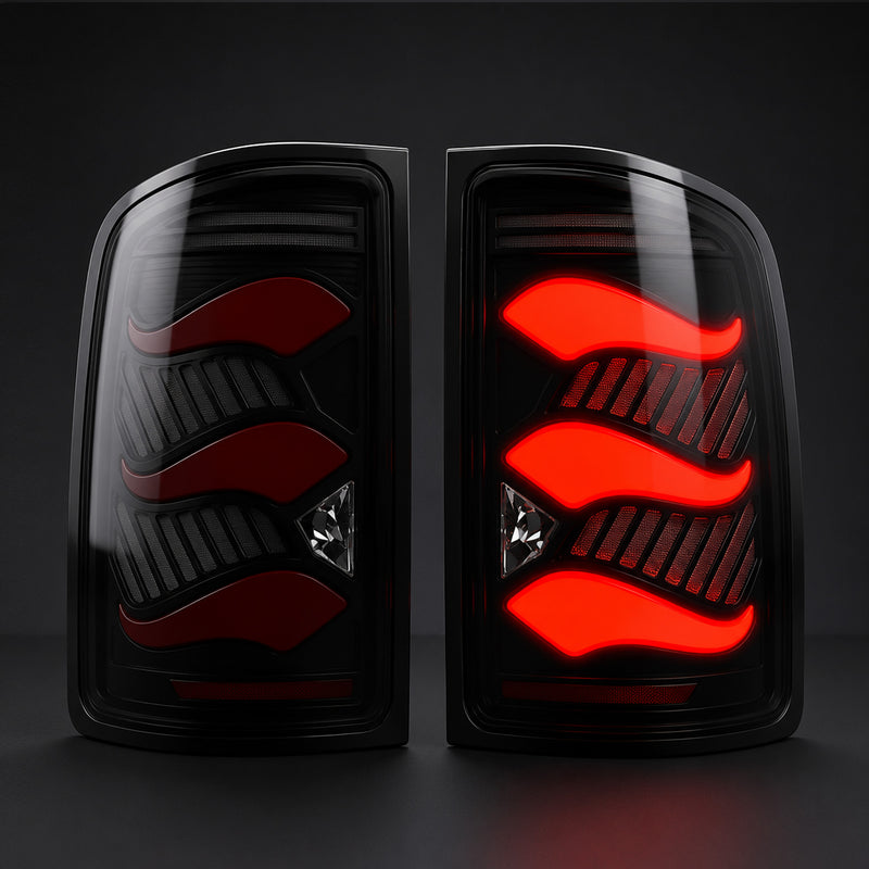 LED Tail Lights for 2007-2013 GMC Sierra 1500/2500HD/3500HD Waterproof Plug & Play-7