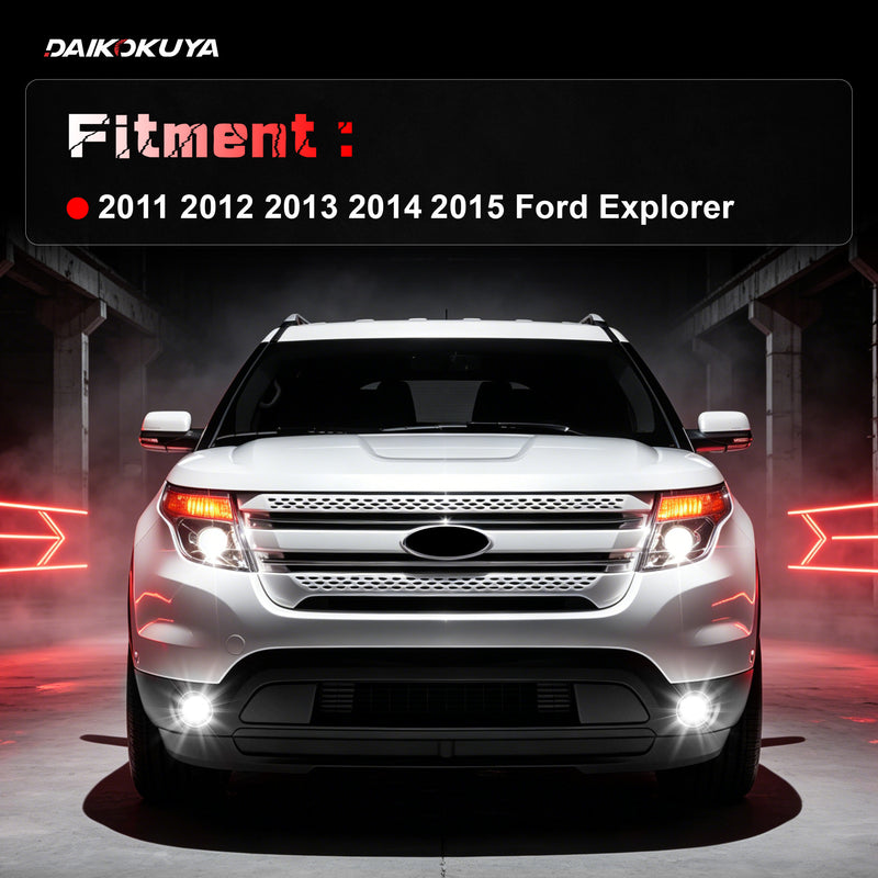 DOT Approved LED Fog Light for 2011–2015 Ford Explorer, 1 Pair-2