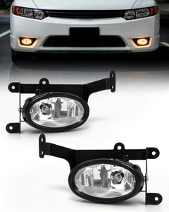 DOT approved Fog Lights for 2006-2008 Honda Civic Coupe 2DR-1