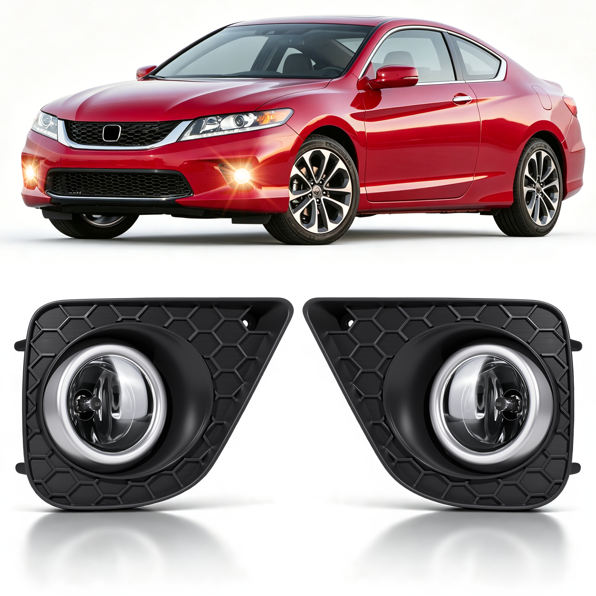 DOT approved Halogen Fog Light for 2013–2015 Honda Accord Coupe 2-Door