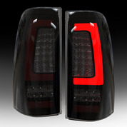 Oksiwa LED Tail Light for 2003-2006 Chevy Silverado,with Turn Signal, Unique Shaped Design Rear Lights, Smoked Lens,Easy to Install,Waterproof