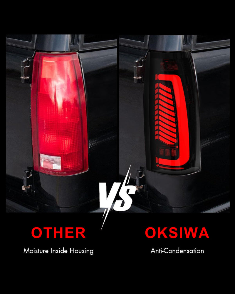 Animated Sequential LED Tail Lights for 1988-1998 Chevy GMC C/K Sierra, 92-99 Suburban Yukon, 95-99 Tahoe,Blazer,Cadillac Escalade Plug & Play-6