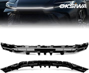OKSIWA Sequential LED Middle Grille Light For 2024-2025 Toyota Camry, with Starting Animation,Dynamic Turn Signal,White Daytime Running Lights, Front Driving Hood Light