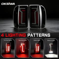 Animated Sequential LED Tail Lights Smoked for 2001-2011 Ford Ranger Plug & Play-2