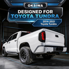 Animated Sequential Smoked LED Tail Lights for 2014-2021 Toyota Tundra Weatherproof Plug & Play-4
