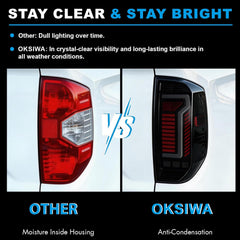 Animated Sequential Smoked LED Tail Lights for 2014-2021 Toyota Tundra Weatherproof Plug & Play-5