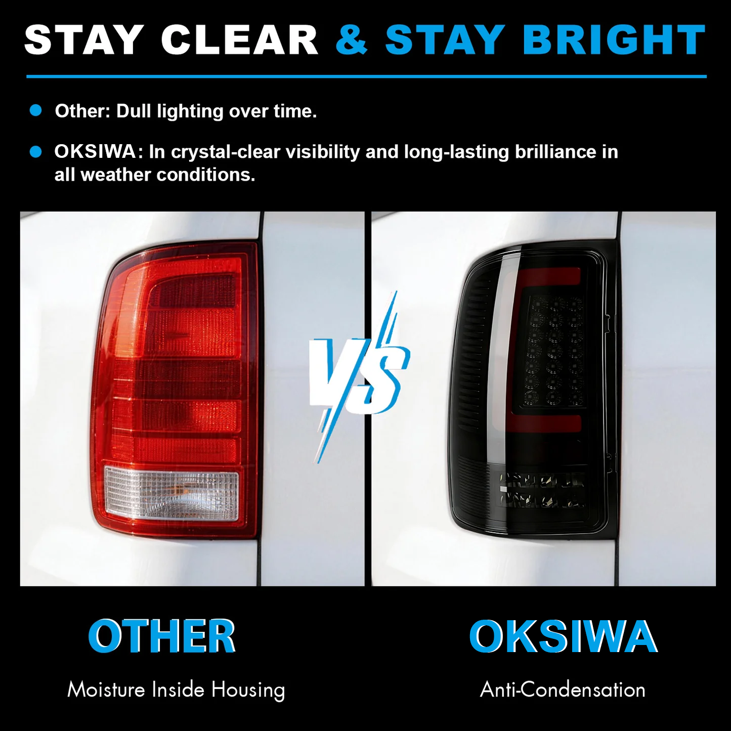LED Tail Lights for 2007-2013 GMC Sierra 1500/2500HD/3500HD Waterproof Plug & Play-5