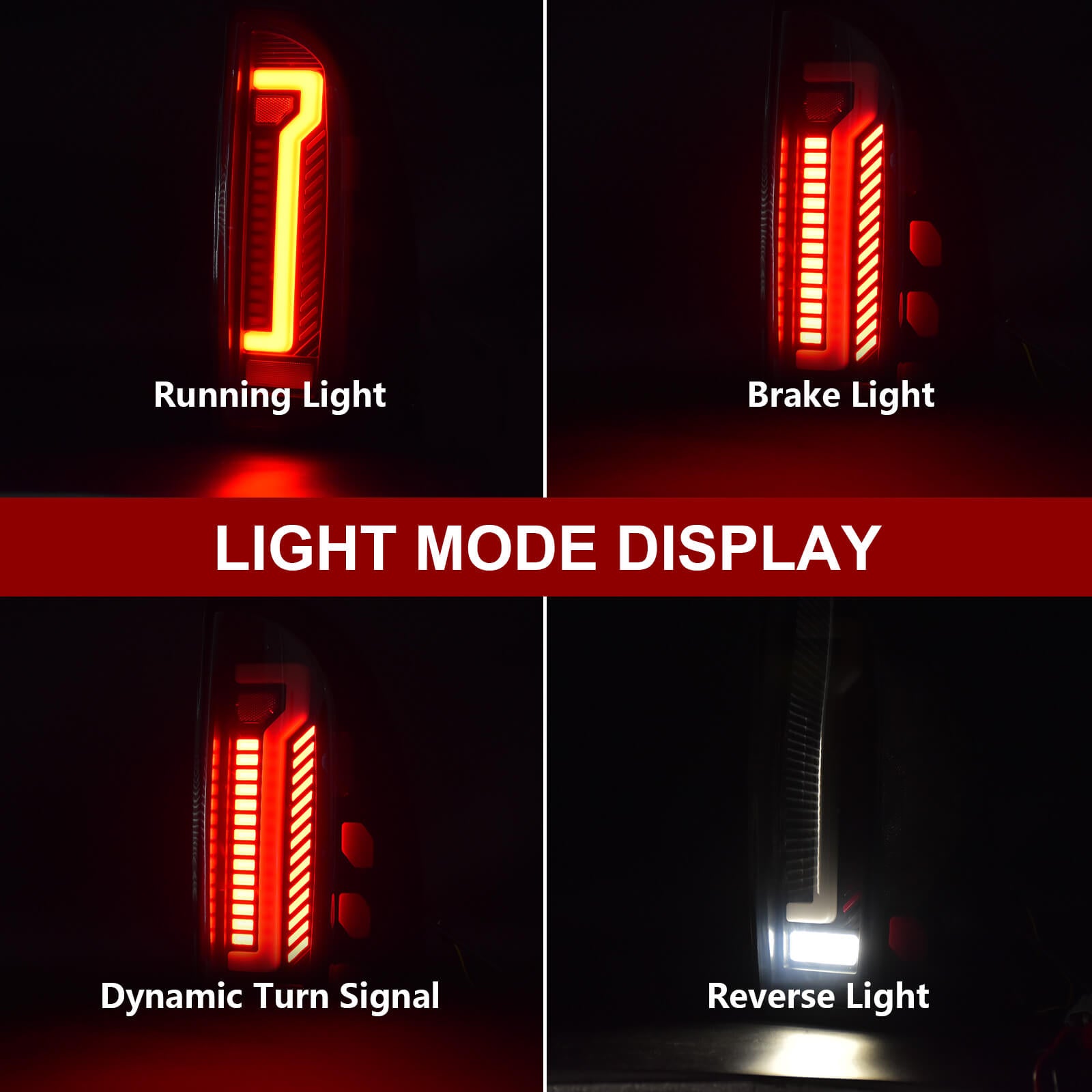 Oksiwa LED Tail Light Assembly Fit for 2005-2015 Toyota Tacoma,Starting Animated Rear Lamp Assembly with Dynamic Turn Signal,Brake Light,Reverse Light