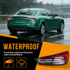 Sequential LED Tail Lights with Rear Fog Light for 2017-2022 Maserati Quattroporte Waterproof Plug & Play  1 Pair-5