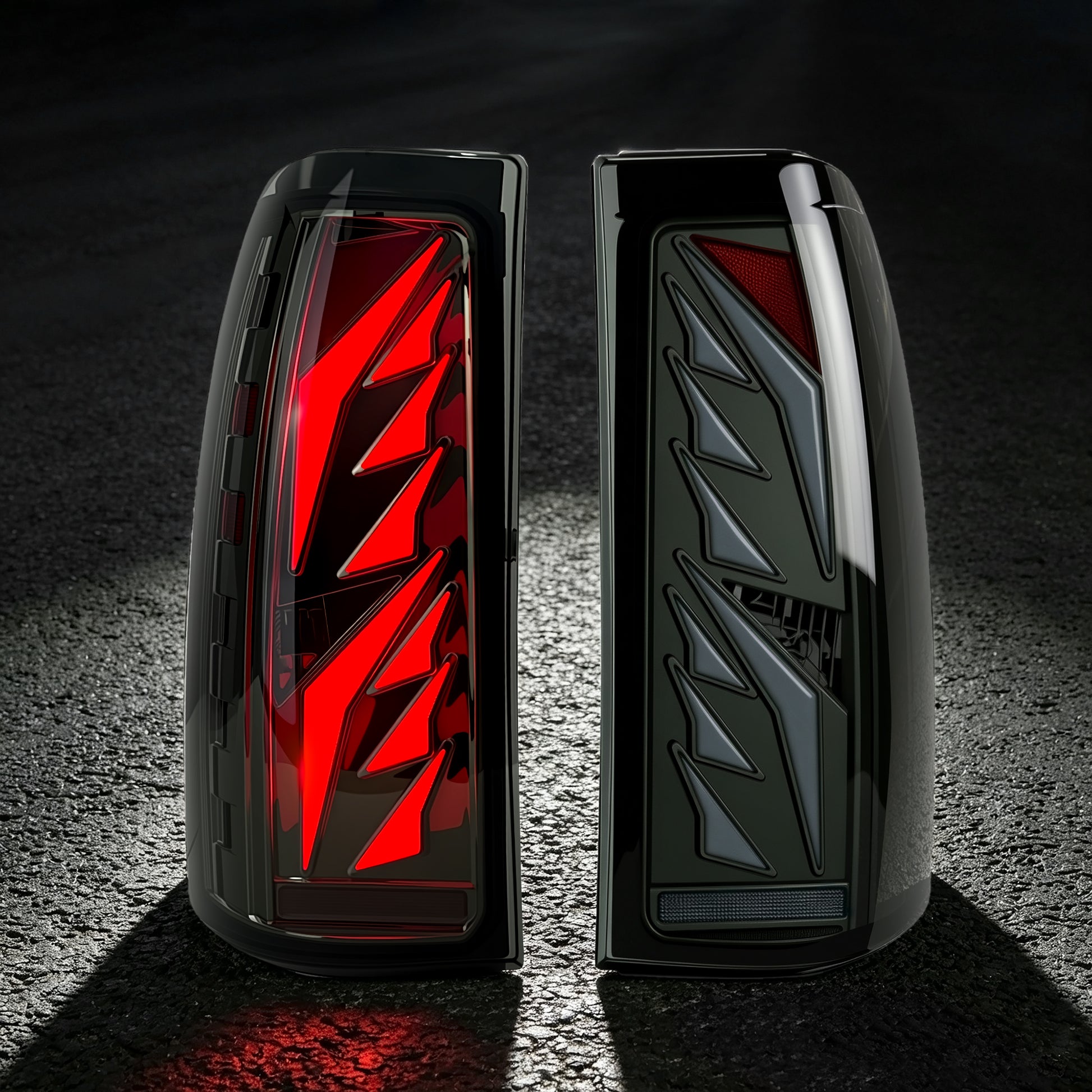 Sequential Smoked LED Tail Lights with Startup Animation for 2003-2006 Chevy Silverado Plug & Play Waterproof-1
