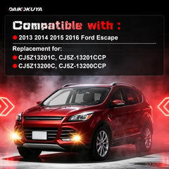 DOT Approved Fog Lights for 2013 - 2016 Ford Escape-2