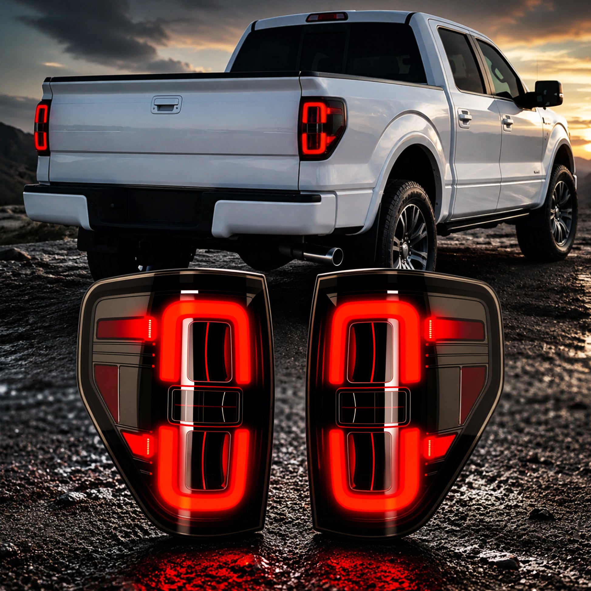 LED Tail Lights for 2009-2014 Ford F-150 Plug and play-1