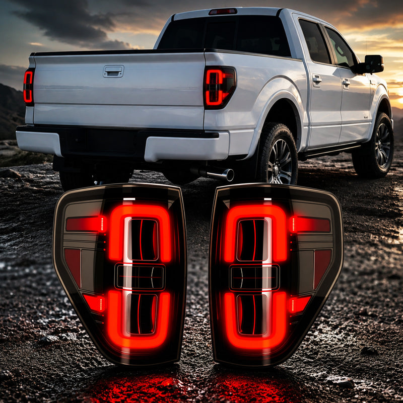 LED Tail Lights for 2009-2014 Ford F-150 Plug and play-1