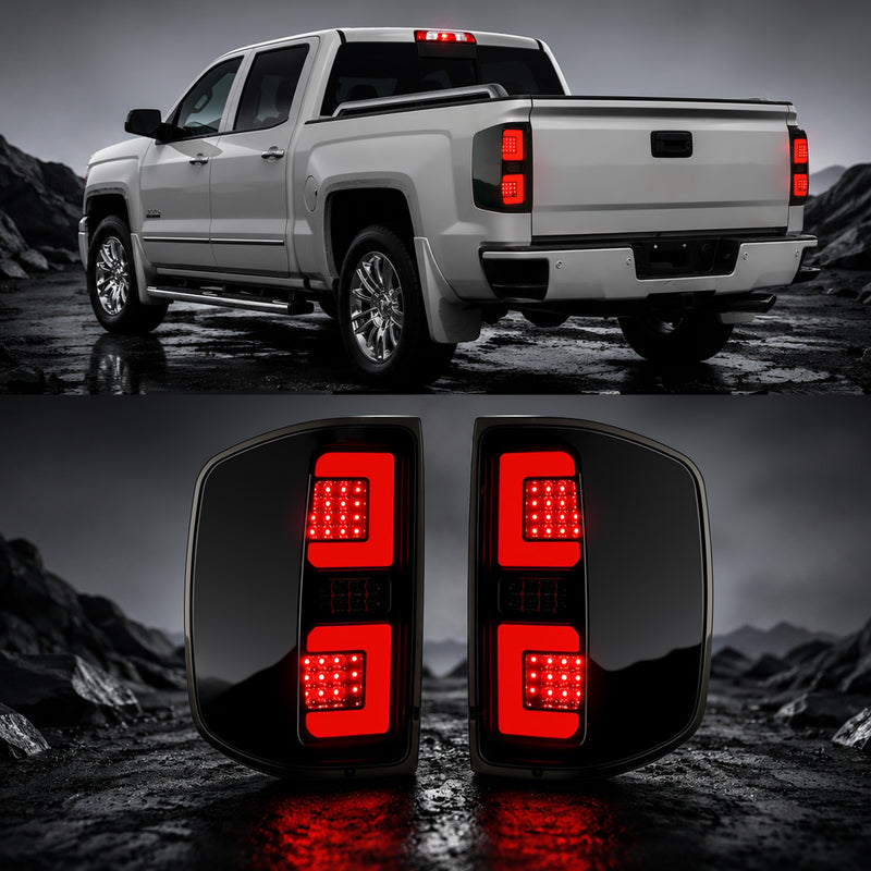 LED Tail Light for 2014–2018 Chevy Silverado 1500 & 2019 Silverado 1500 LD, 15 - 19 Silverado 3500HD, 15 - 19 GMC Sierra 3500HD-6
