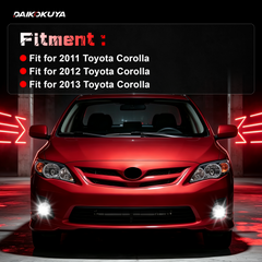 DOT Approved LED Fog Light for 2011–2013 Toyota Corolla,1 Pair-2