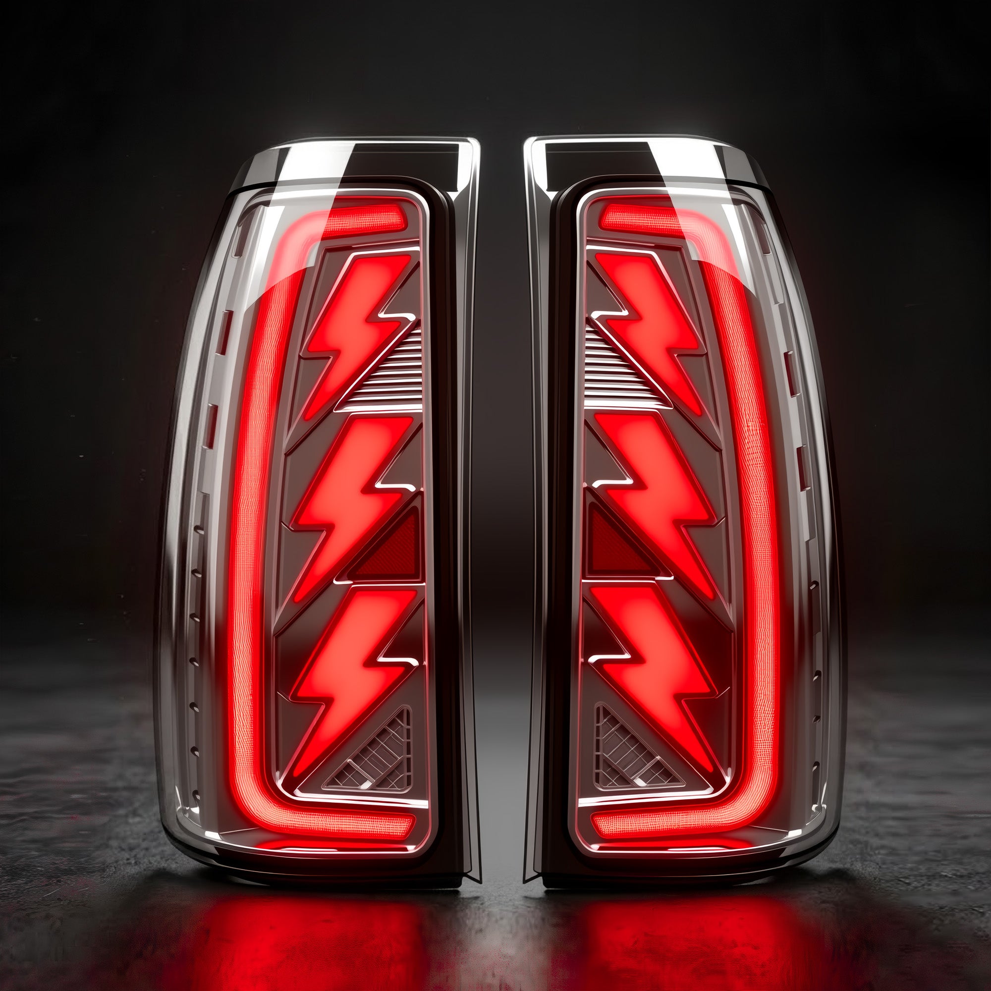 Animated Sequential Clear Lens LED Tail Lights for 2003-2006 Chevy Silverado Plug & Play
