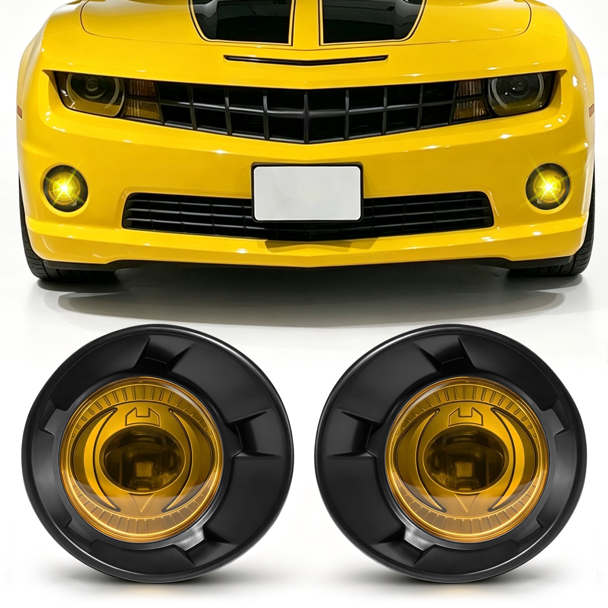 DOT Compliant Yellow LED Fog Lights for 2010-2013 Chevy Camaro Plug & Play